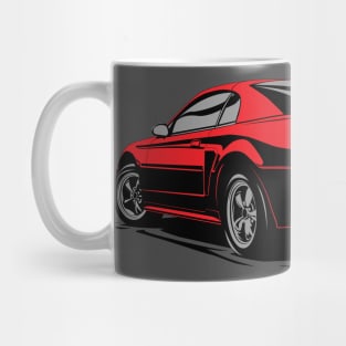 Ford Mustang foxbody pony GT illustration graphics Mug